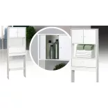 Wall-Mounted Cabinet Above Toilet