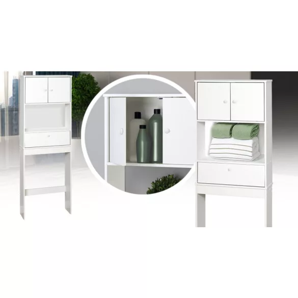 Wall-Mounted Cabinet Above Toilet