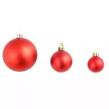 112-piece Christmas Ornament Set, Various Colors - Red
