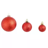 112-piece Christmas Ornament Set, Various Colors - Red