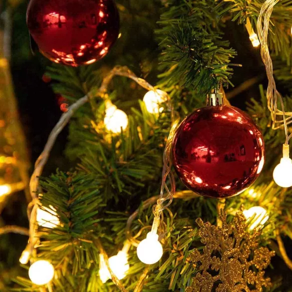 112-piece Christmas Ornament Set, Various Colors - Red