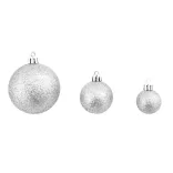 112-piece Christmas ornament set, available in multiple colors-silver