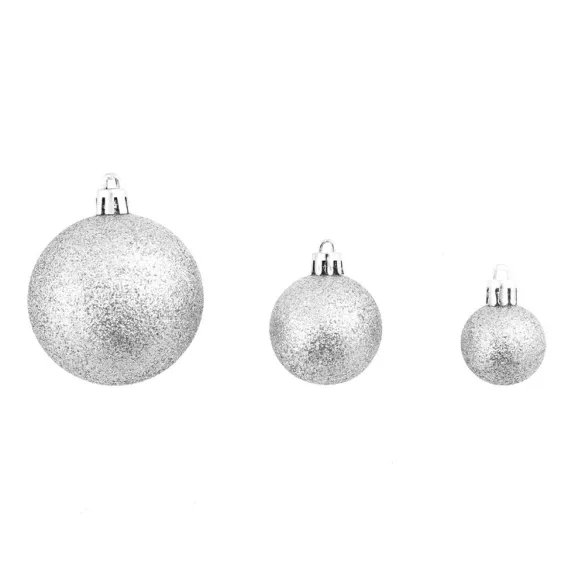 112-piece Christmas ornament set, available in multiple colors-silver