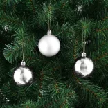 112-piece Christmas ornament set, available in multiple colors-silver