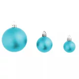 112-piece Christmas ornament set, multiple colors - turquoise