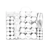 112-piece Christmas Ornament Set, Multiple Colors - White