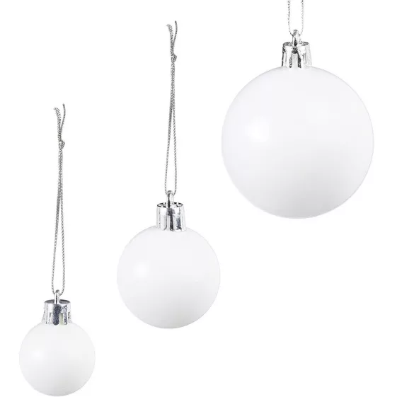 112-piece Christmas Ornament Set, Multiple Colors - White