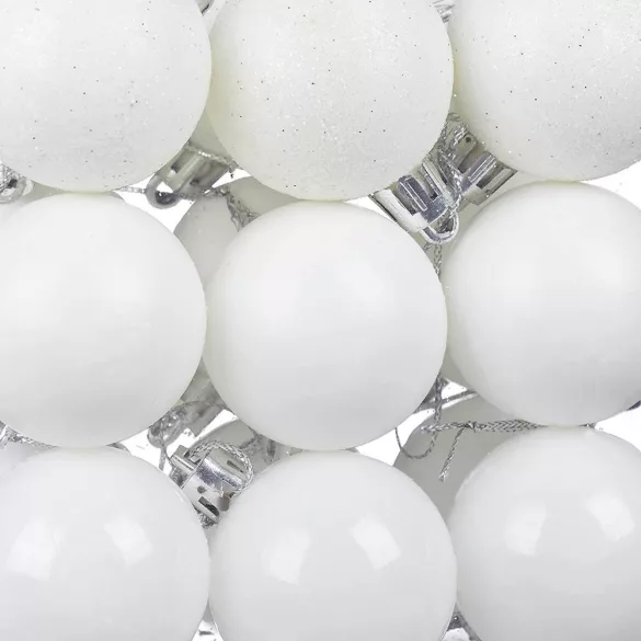 112-piece Christmas Ornament Set, Multiple Colors - White