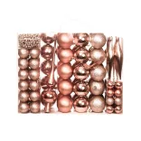 112-piece Christmas Ornament Set, Multiple Colors - Rose Gold