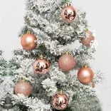 112-piece Christmas Ornament Set, Multiple Colors - Rose Gold