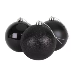 112-piece Christmas Tree Ornament Set, Black