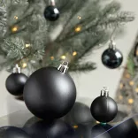 112-piece Christmas Tree Ornament Set, Black