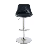 2 pcs bar stool with backrest, available in 2 colors - black