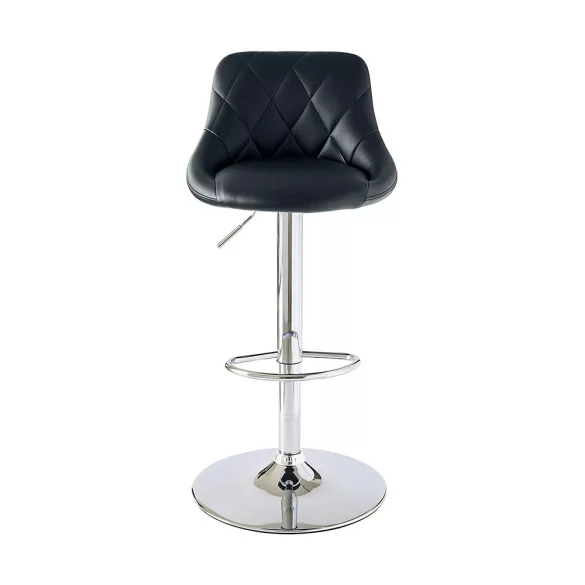 2 pcs bar stool with backrest, available in 2 colors - black