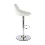 2 pcs backrest bar stool, available in 2 colors - white