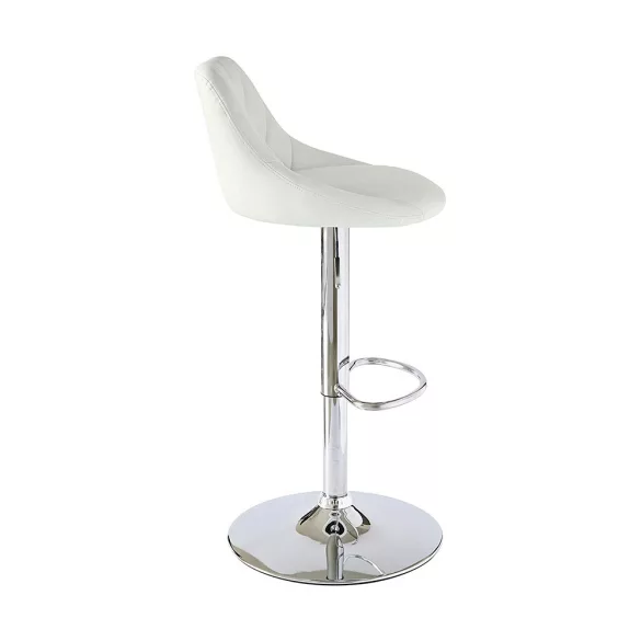 2 pcs backrest bar stool, available in 2 colors - white