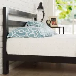 Bella metal bed frame with a free slatted base, available in multiple sizes and colors - Black 180x200 cm - black