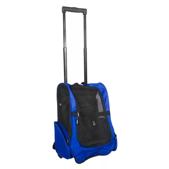 2-in-1 Pullable Pet Carrier, Multiple Colors - Blue