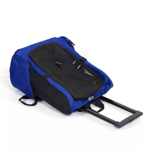 2-in-1 Pullable Pet Carrier, Multiple Colors - Blue