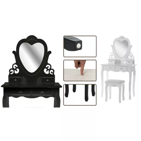 Dressing Table London, available in multiple colors - white
