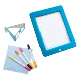 Illuminated Magic Board in Various Types - Illuminated + 3D Glasses - Outer Space