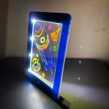 Illuminated Magic Board in Various Types - Illuminated + 3D Glasses - Outer Space