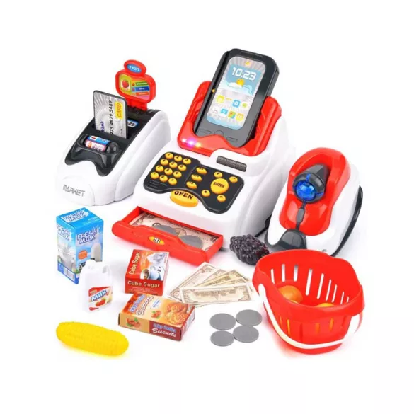 Toy Cash Register, 24 Pieces
