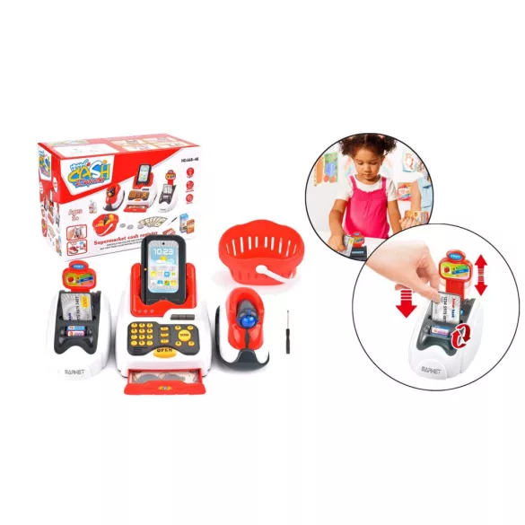 Toy Cash Register, 24 Pieces