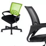 Armchair Office Swivel Chair in Multiple Colors - Green