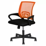 Armrest Office Swivel Chair in Multiple Colors - Orange