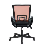 Armrest Office Swivel Chair in Multiple Colors - Orange