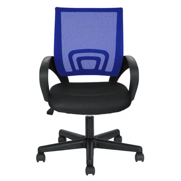Armrest Office Swivel Chair in Multiple Colors - Blue