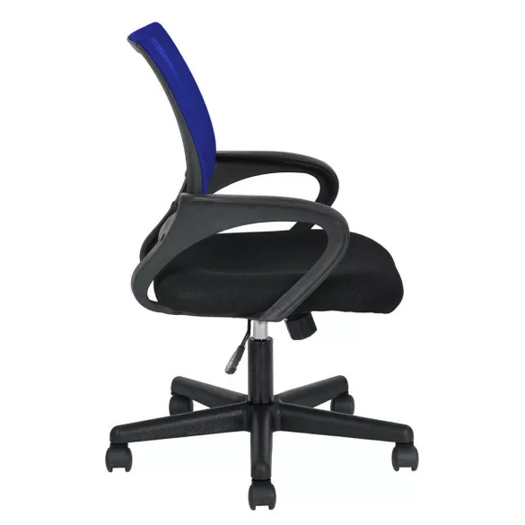 Armrest Office Swivel Chair in Multiple Colors - Blue