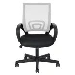 Armrest Office Swivel Chair in Multiple Colors - White