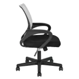 Armrest Office Swivel Chair in Multiple Colors - White