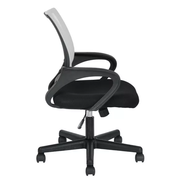 Armrest Office Swivel Chair in Multiple Colors - White