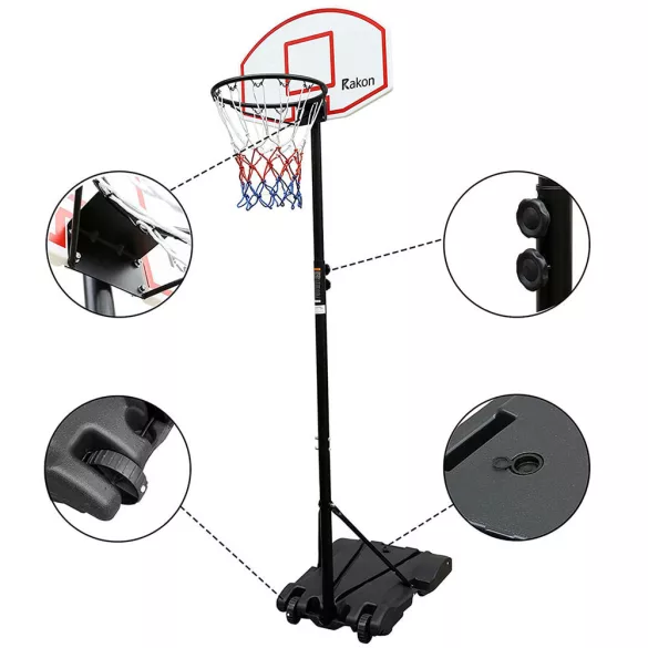 Adjustable Mobile Basketball Hoop