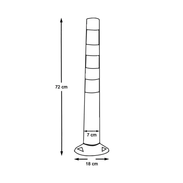 Plastic Traffic Cones Set of 5
