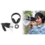 Directional Parabolic Microphone with Headphones