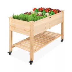 Rolling Wooden Planter