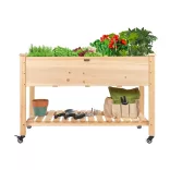 Rolling Wooden Planter