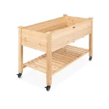 Rolling Wooden Planter