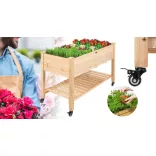 Rolling Wooden Planter