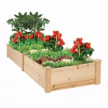 Two-Compartment Wooden Seedling Planter