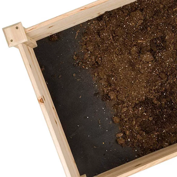 Two-Compartment Wooden Seedling Planter