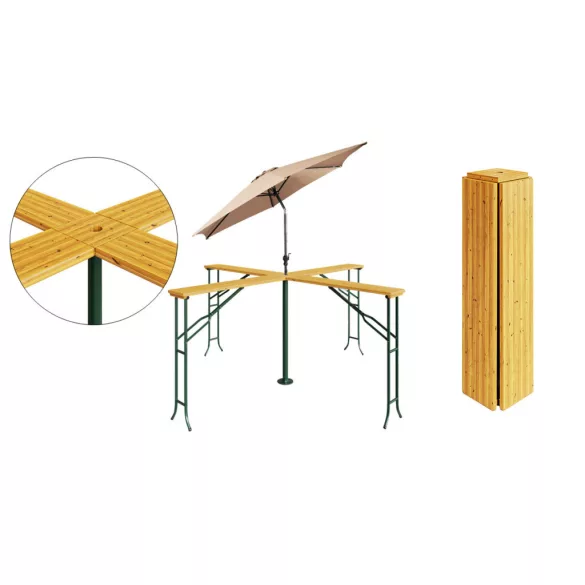 4-position beer table