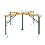 4-position beer table