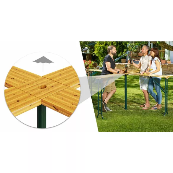 4-position beer table