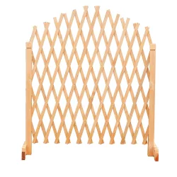 2-piece adjustable wooden plant trellis