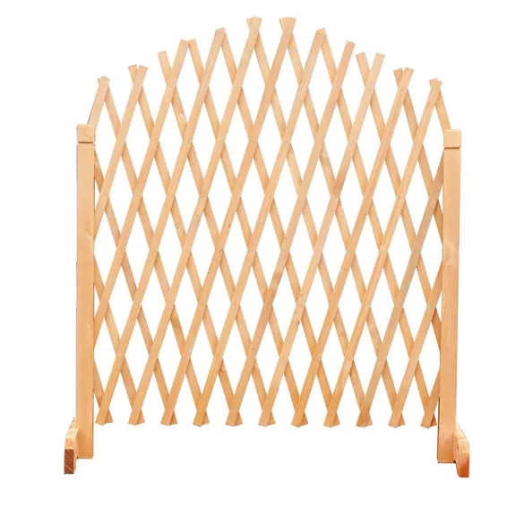 2-piece adjustable wooden plant trellis